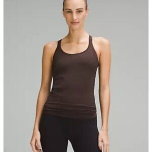 Lululemon Ebb To Street full-length tank in espresso size 14